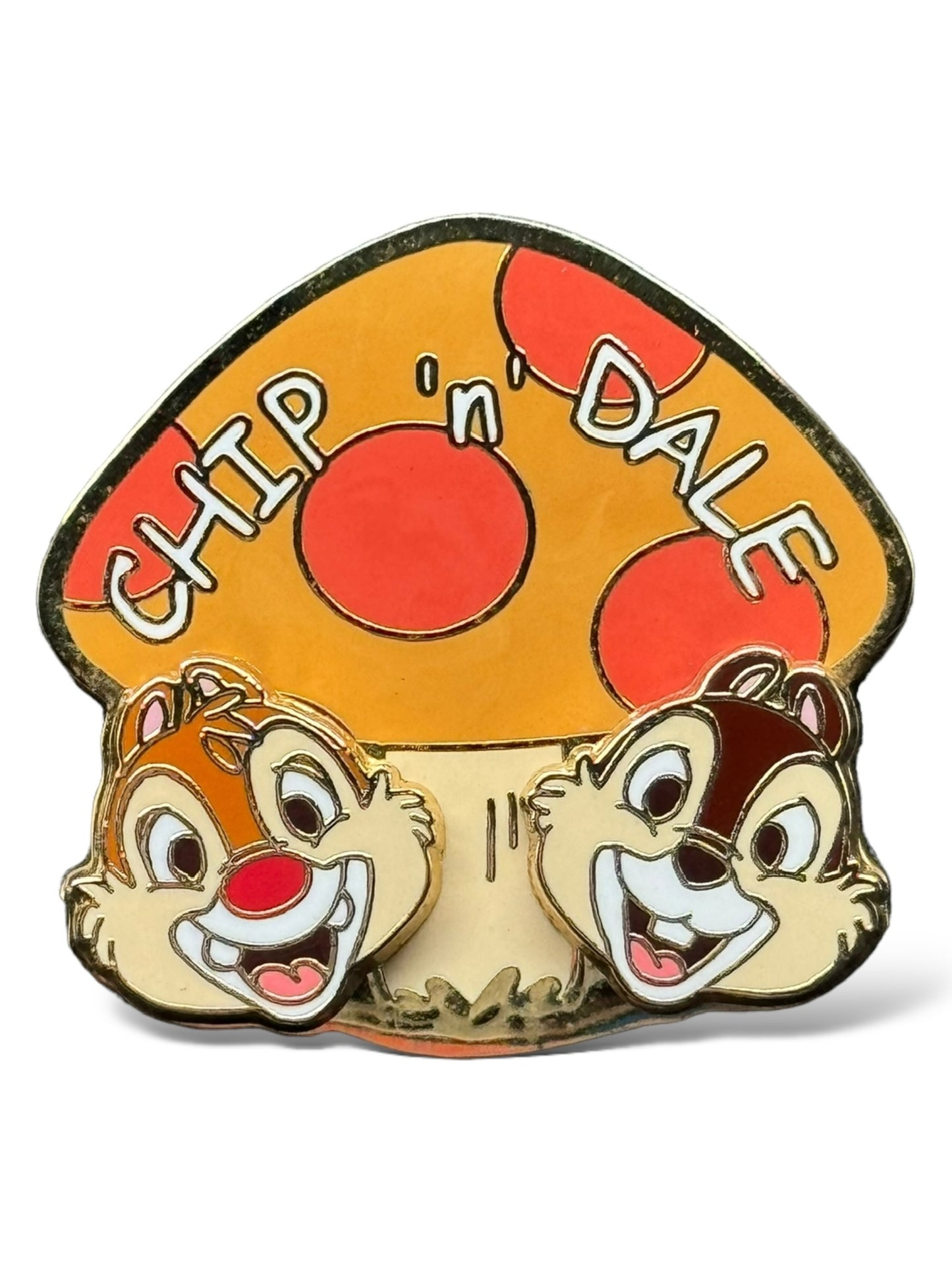 JDS Chip & Dale Faces with Mushroom Pin