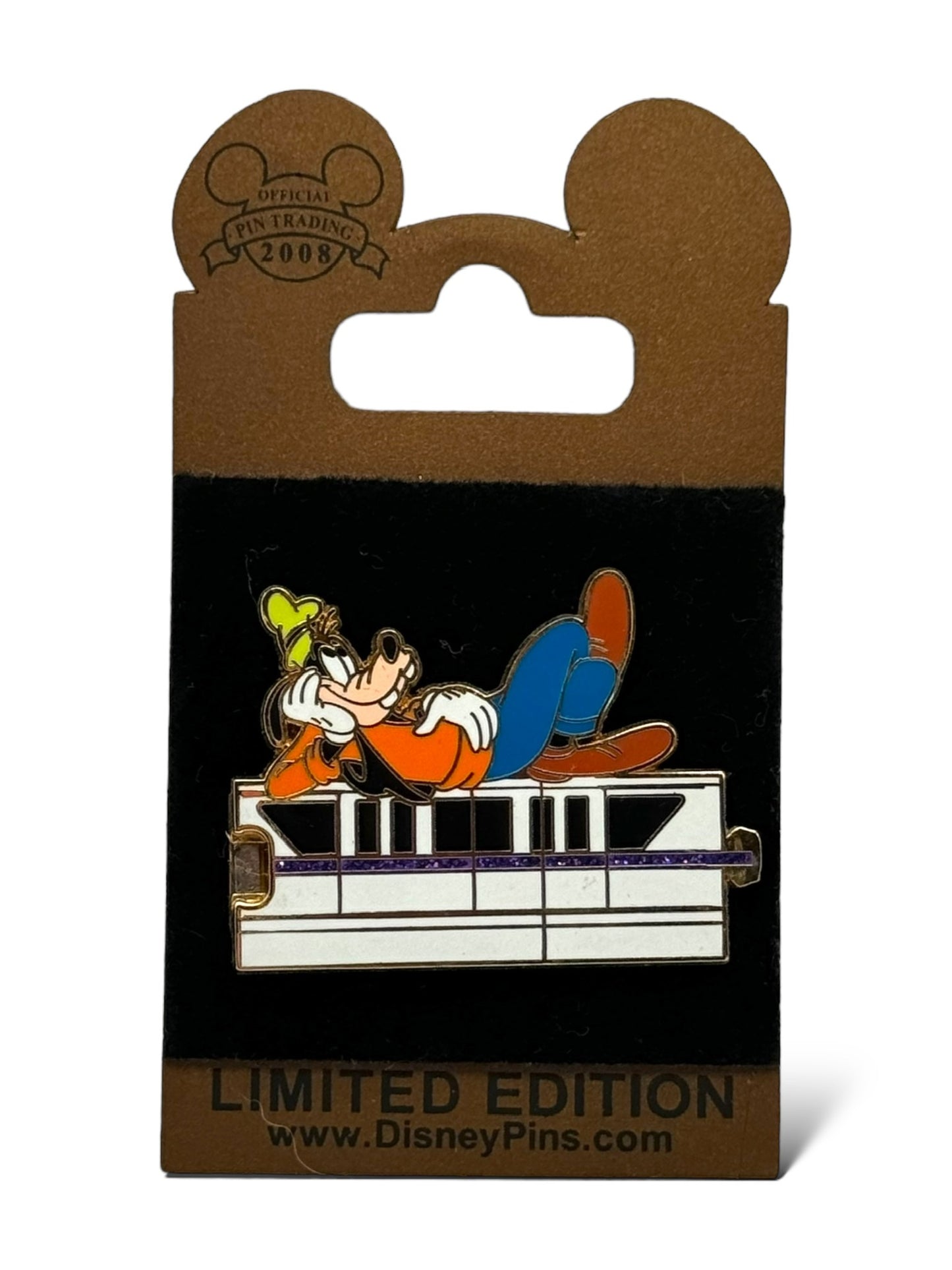 WDW Gold Card Collection Monorail Goofy Pin