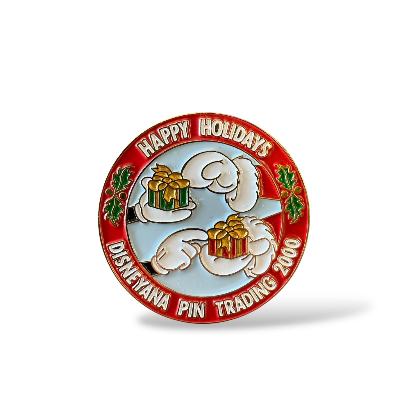 Happy Holidays Disneyana Pin Trading 2000 Red Banner Fantasy Pin