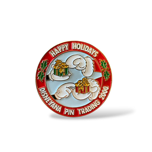 Happy Holidays Disneyana Pin Trading 2000 Red Banner Fantasy Pin