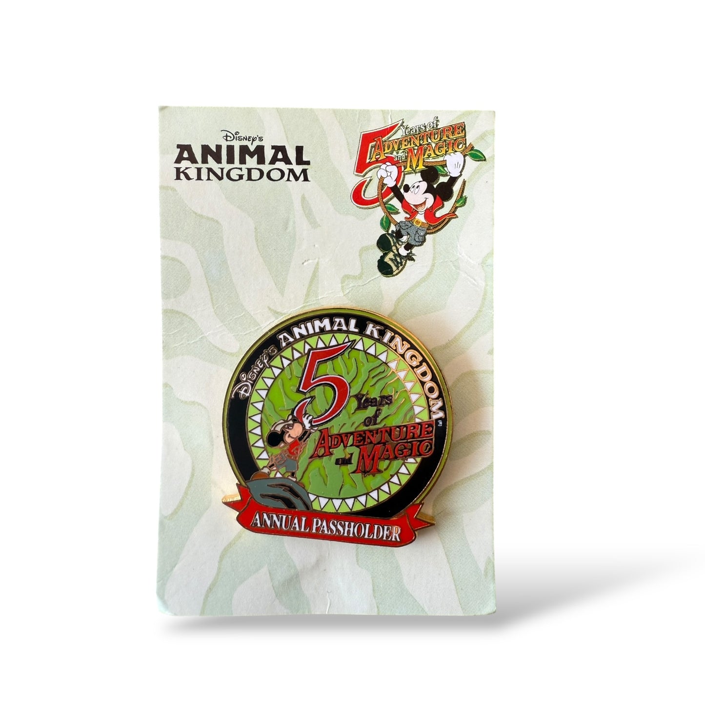 WDW Animal Kingdom 5 Years of Adventure and Magic Pin