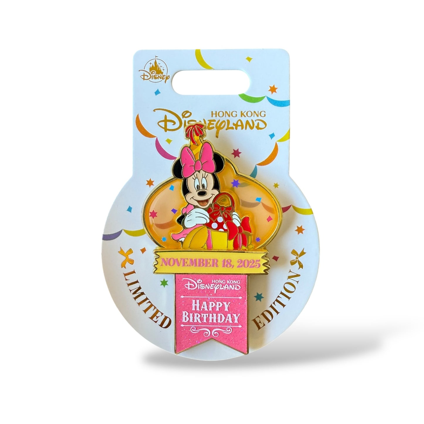 HKDL Walt Disney's Birthday 2025 Minnie Pin