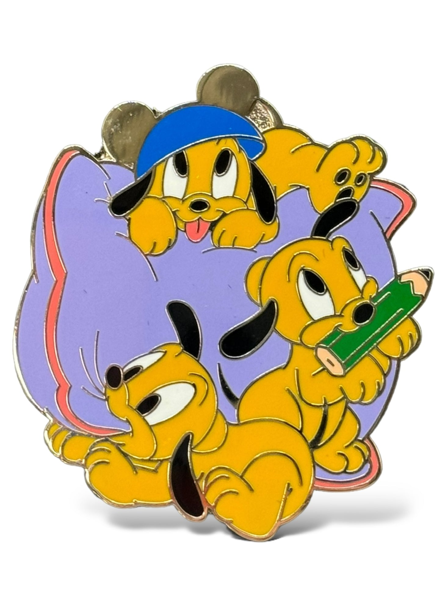 TDR 25th Anniversary Character Sketch Pluto Puppies Pin