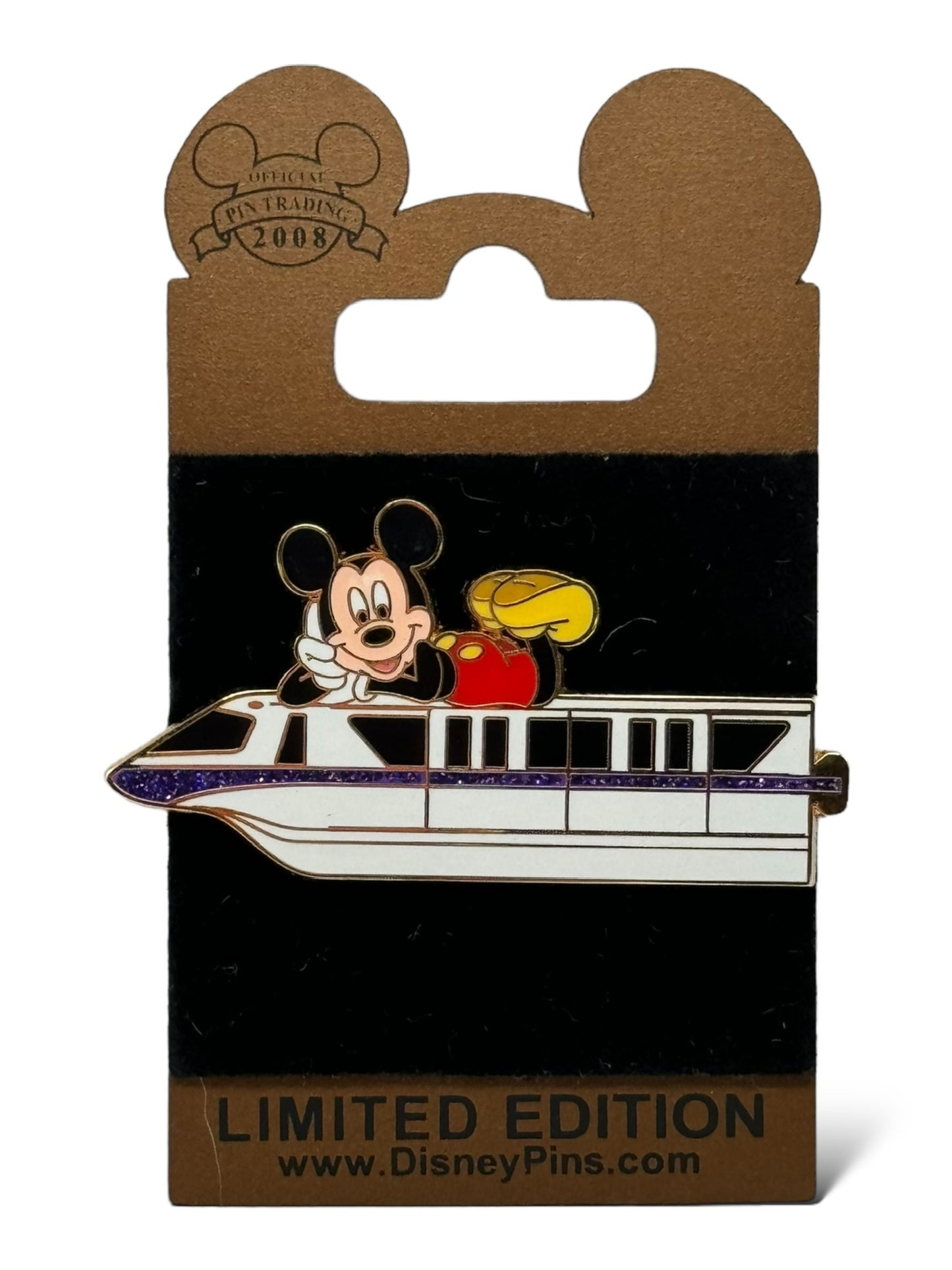 WDW Gold Card Collection Monorail Mickey Pin