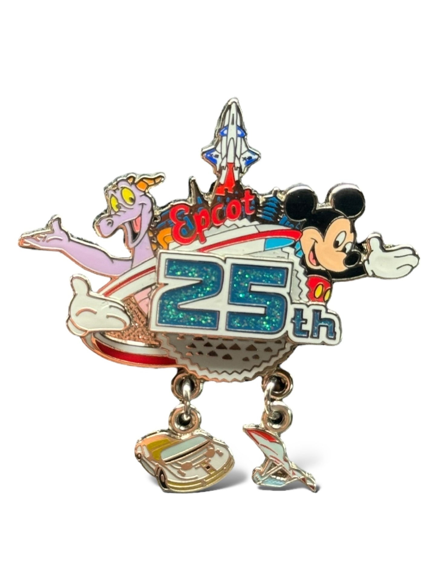 WDW White Glove Epcot 25th Anniversary Pin