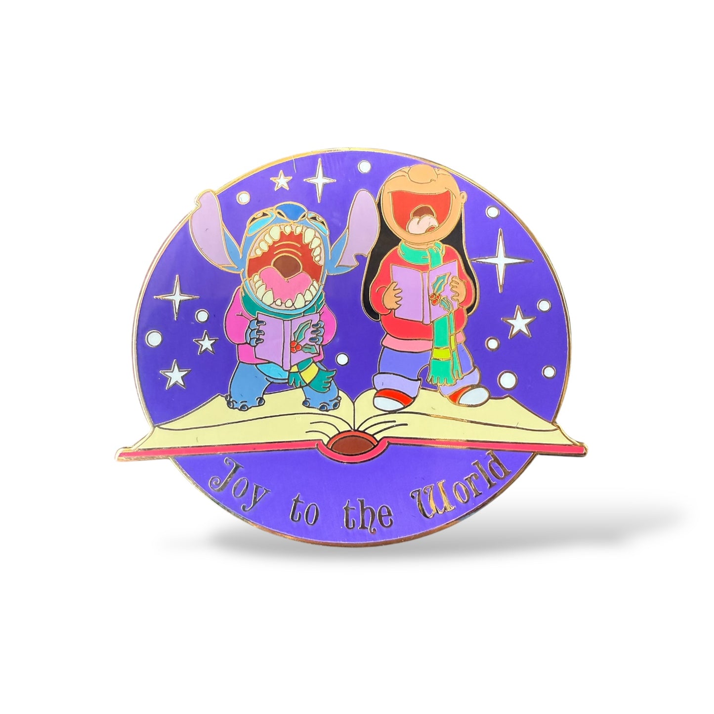 Disney Auctions Lilo & Stitch Christmas Caroling Pin