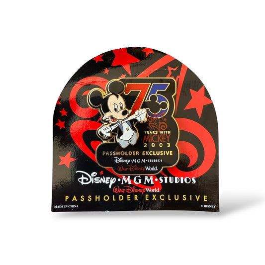 WDW Passholder Exclusive Mickey Mouse 75 Years MGM Studios Pin
