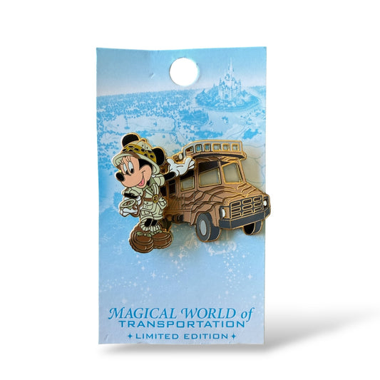 WDW Magical World of Transportation Minnie Mouse Kilimanjaro Safaris Expedition Vehicle Pin