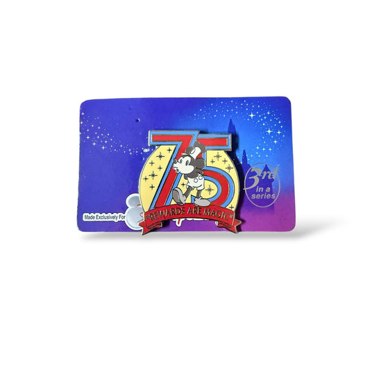 Disney Chase Visa Cardmember Exclusive Steamboat Willie 75th Anniversary Pin