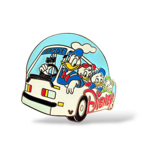 Cast Lanyard WDW Transportation Donald, Huey, Dewey and Louie Bus Hidden Mickey Pin