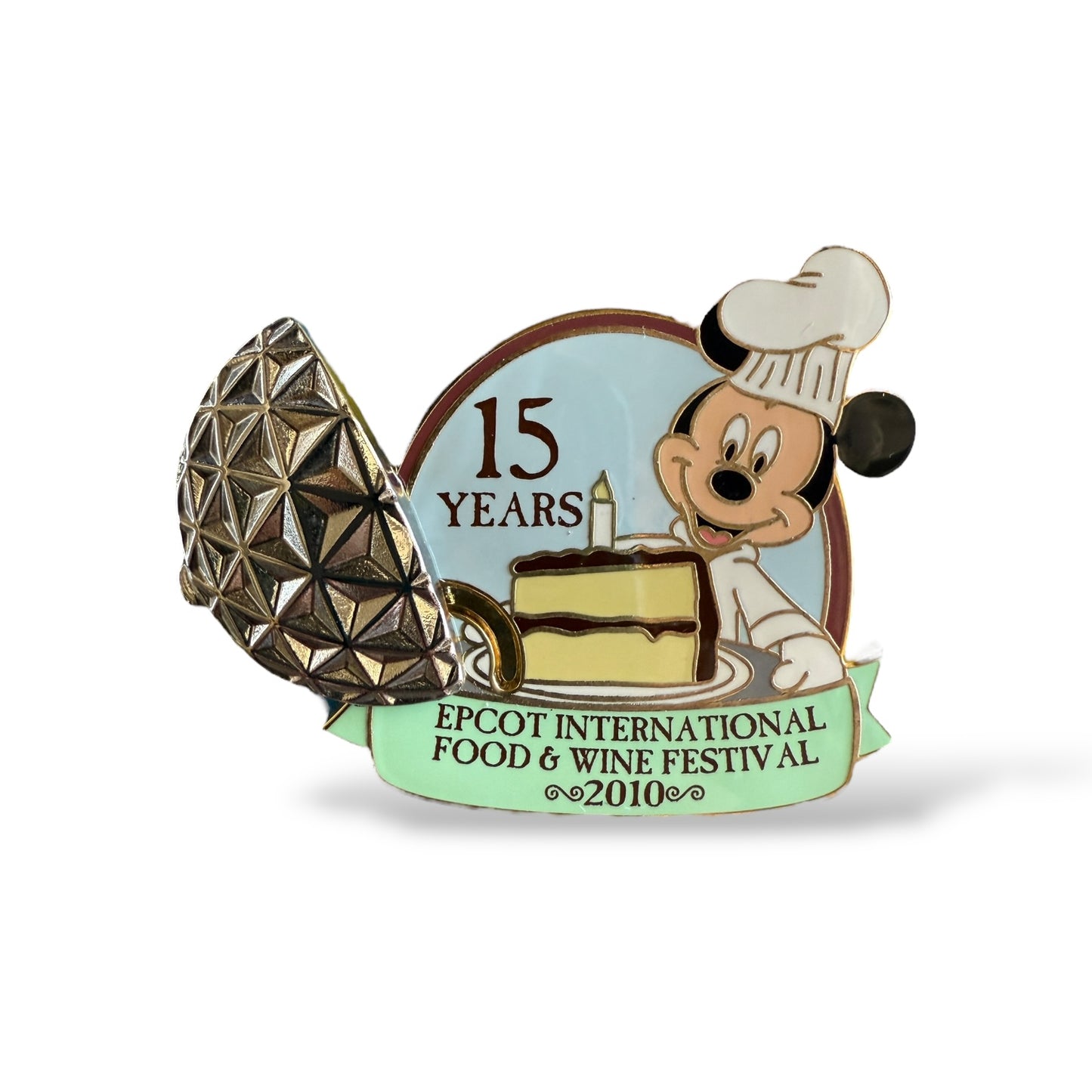 WDW Epcot International Food and Wine Festival 2010 Logo Pin