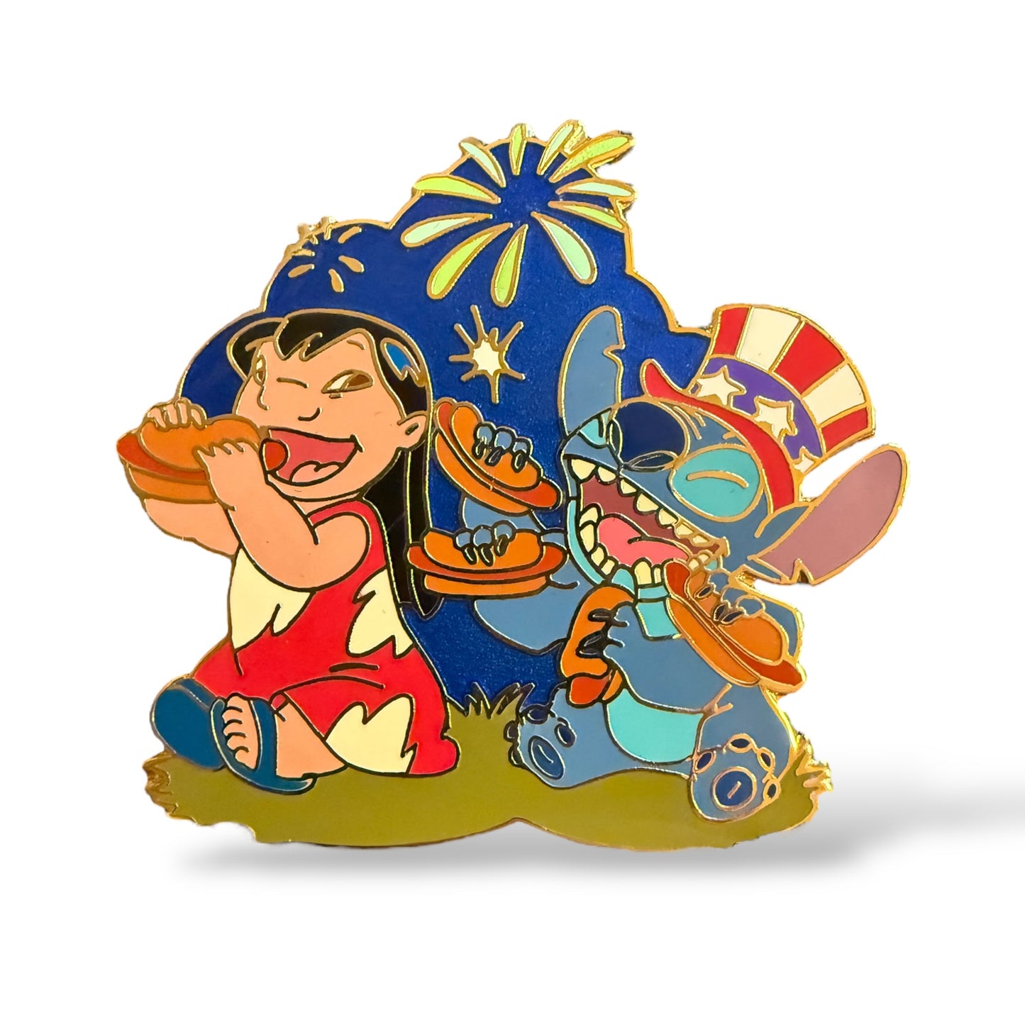 Disney Auctions 4th of July BBQ Lilo & Stitch Pin