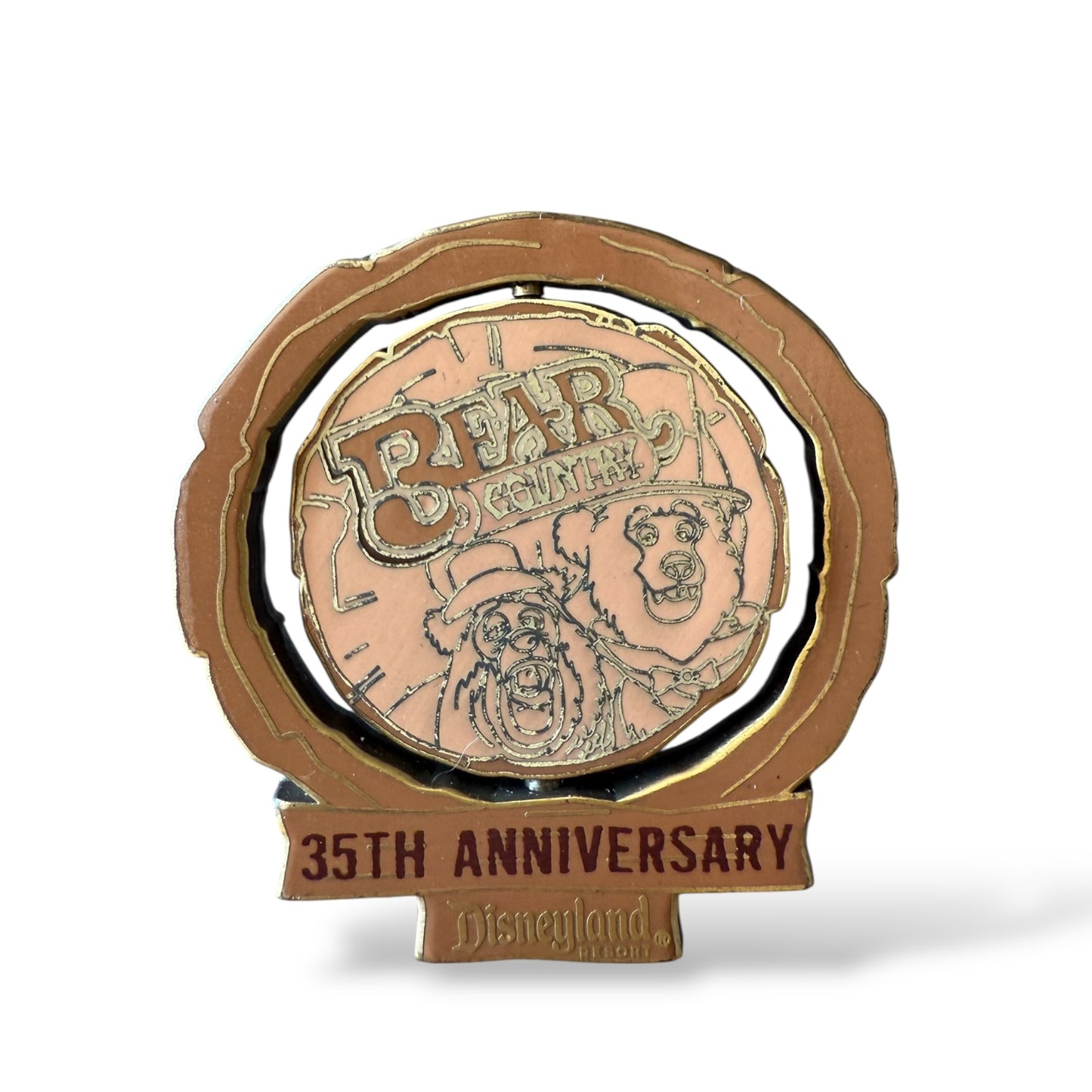 DLR 35th Anniversary Critter Country Spinner Pin