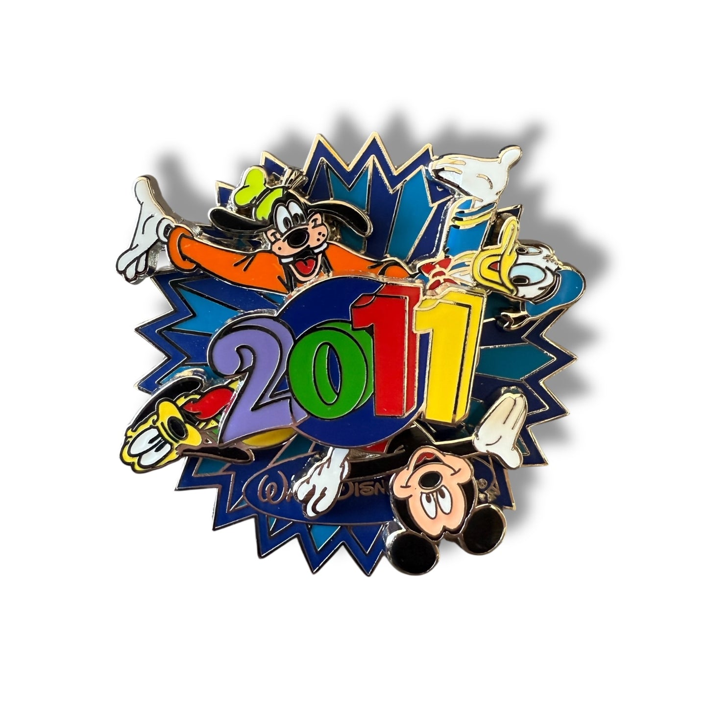 WDW 2011 Mickey and Friends Spinner Pin