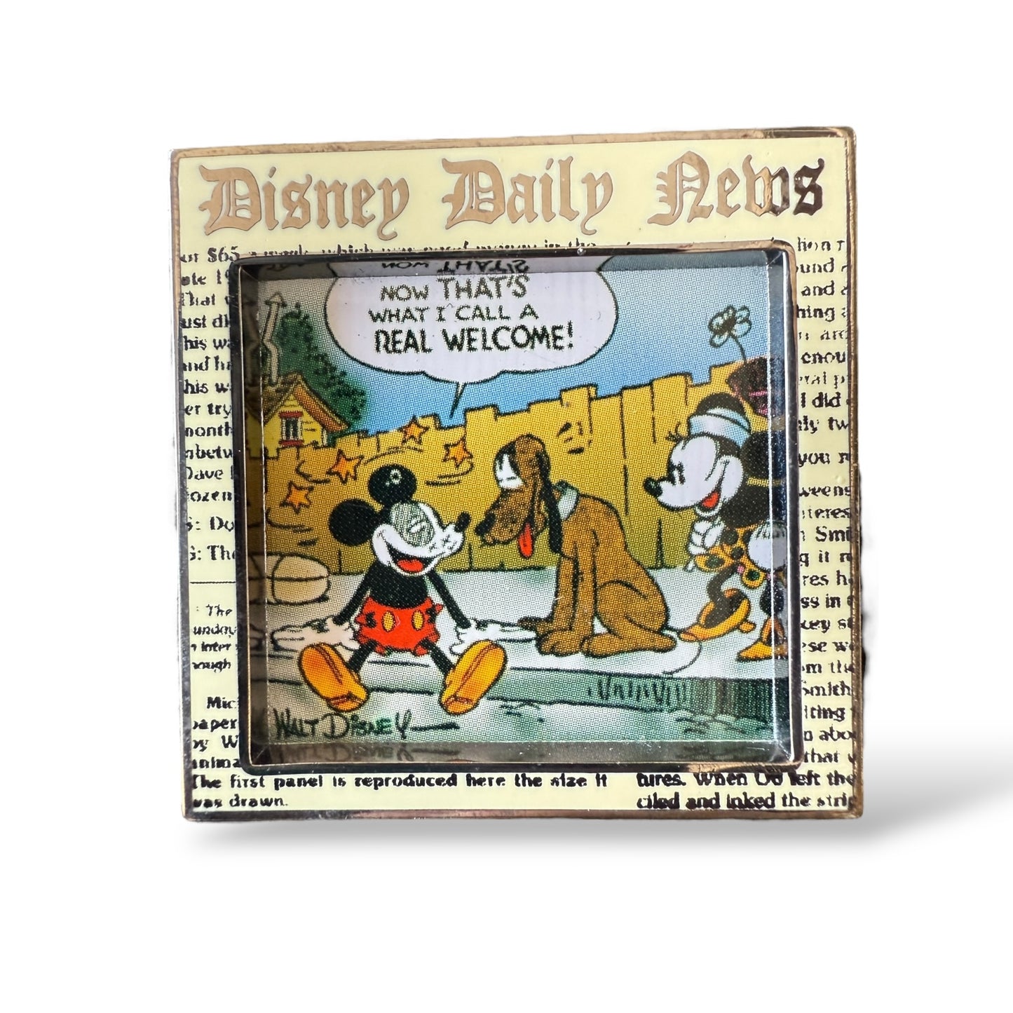 WDW Minnie & Mickey Disney Daily News Comic Strip #4 Pin