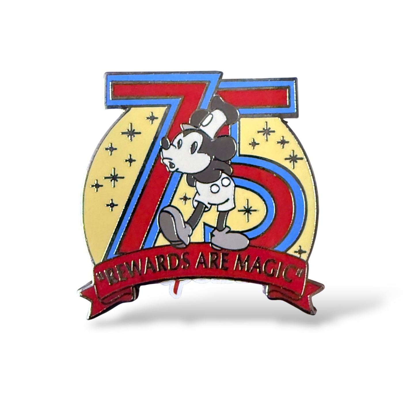 Disney Chase Visa Cardmember Exclusive Steamboat Willie 75th Anniversary Pin