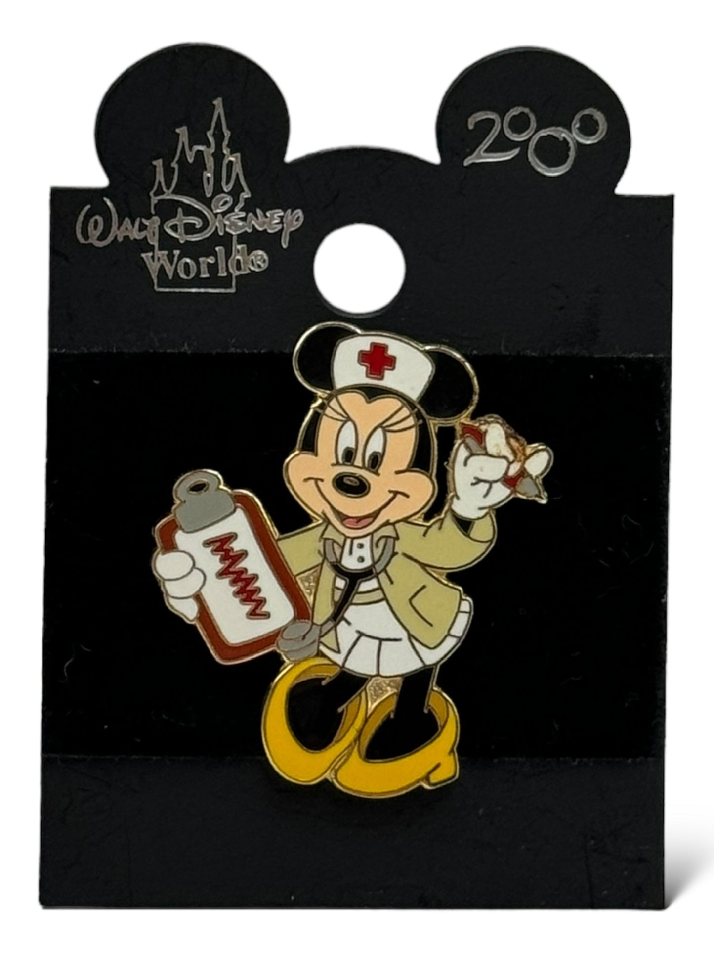 WDW Nurse Minnie Mouse Clipboard Pin