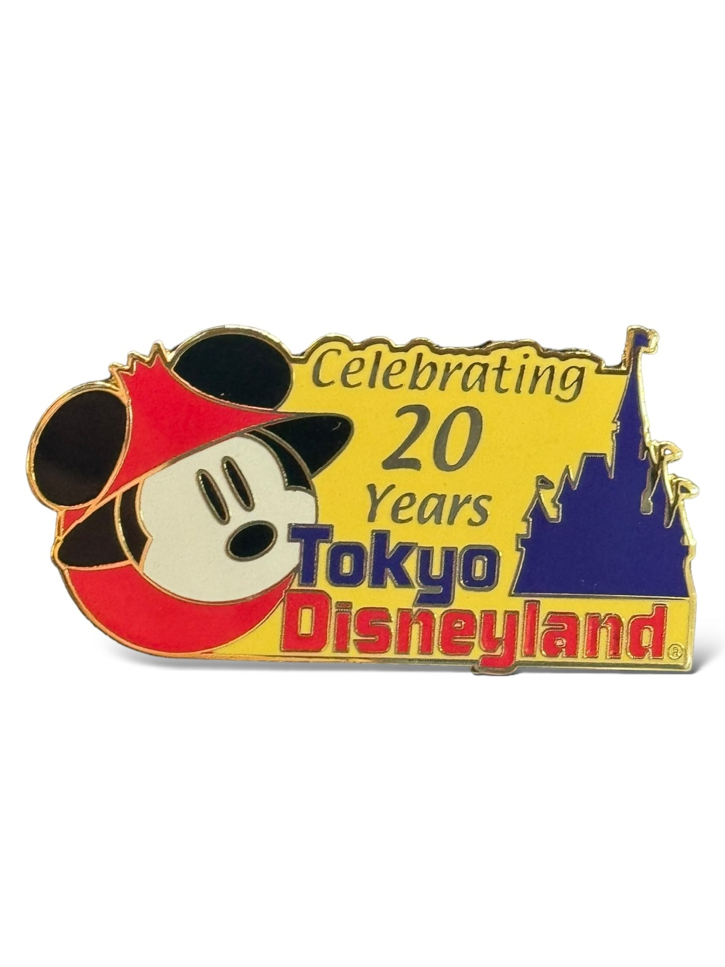 WDW Tokyo Disneyland 20th Anniversary Mickey Pin