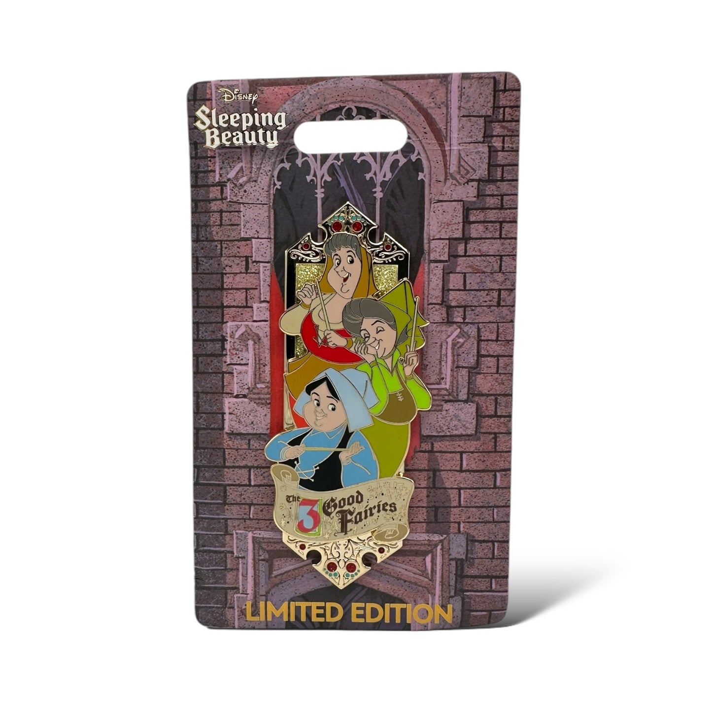 WDI 65th Anniversary Sleeping Beauty Flora, Fauna, and Merryweather Pin