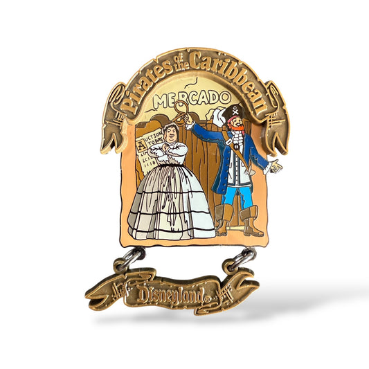 DLR Pirates of the Caribbean Memorable Scenes Auctioneer Dangle Pin
