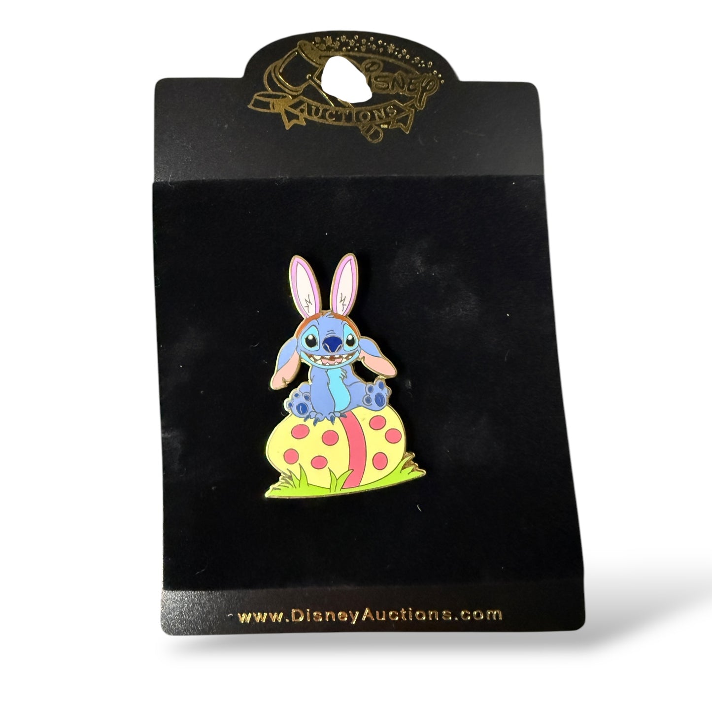 Disney Auctions Easter Stitch Sitting on Egg Pin