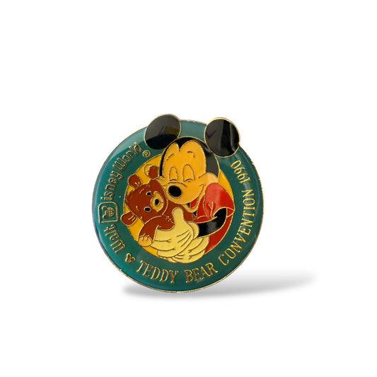 DLR 1990 Disneyland Teddy Bear Convention Mickey Pin