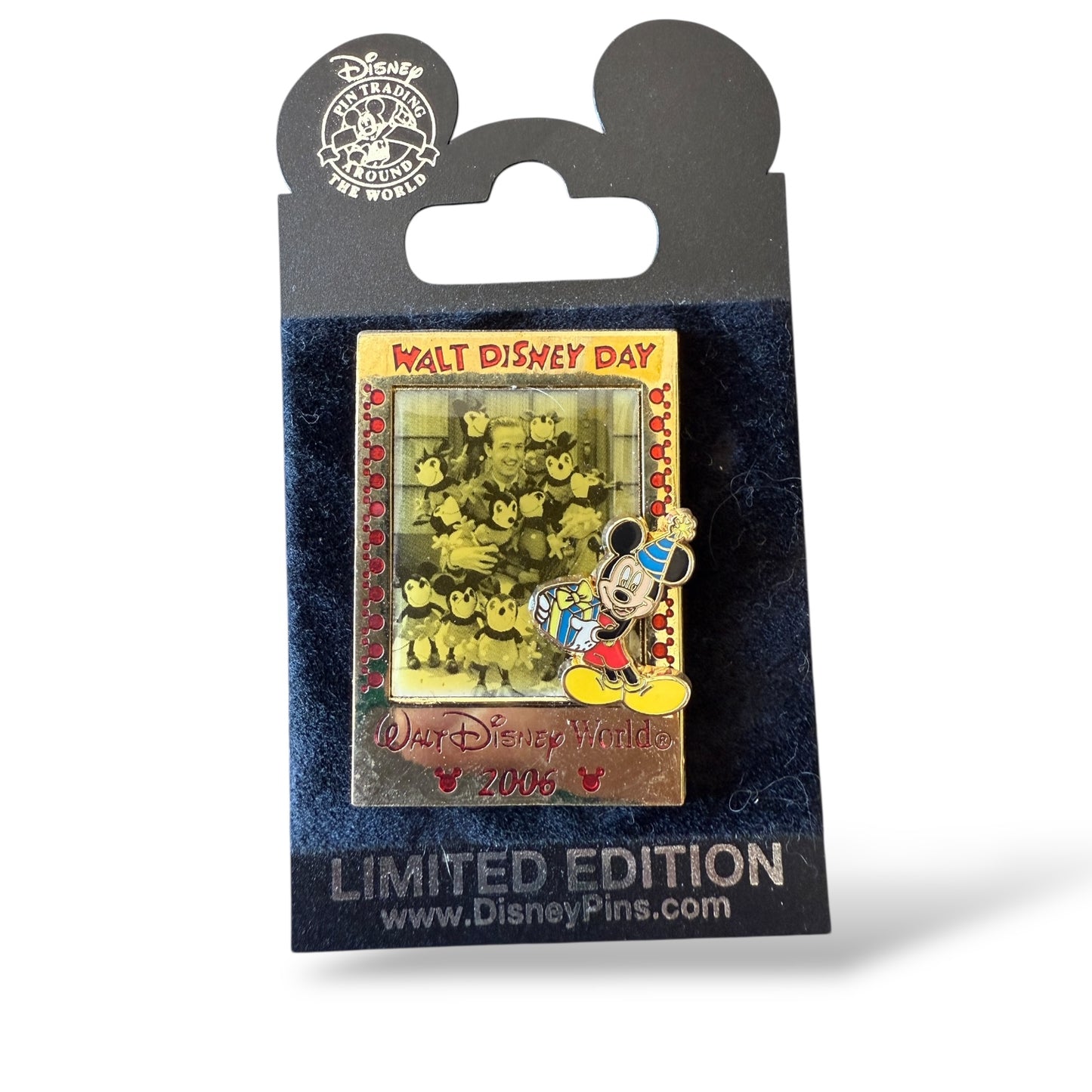 WDW Walt Disney Day 2006 Birthday Mickey Plush Dolls Pin