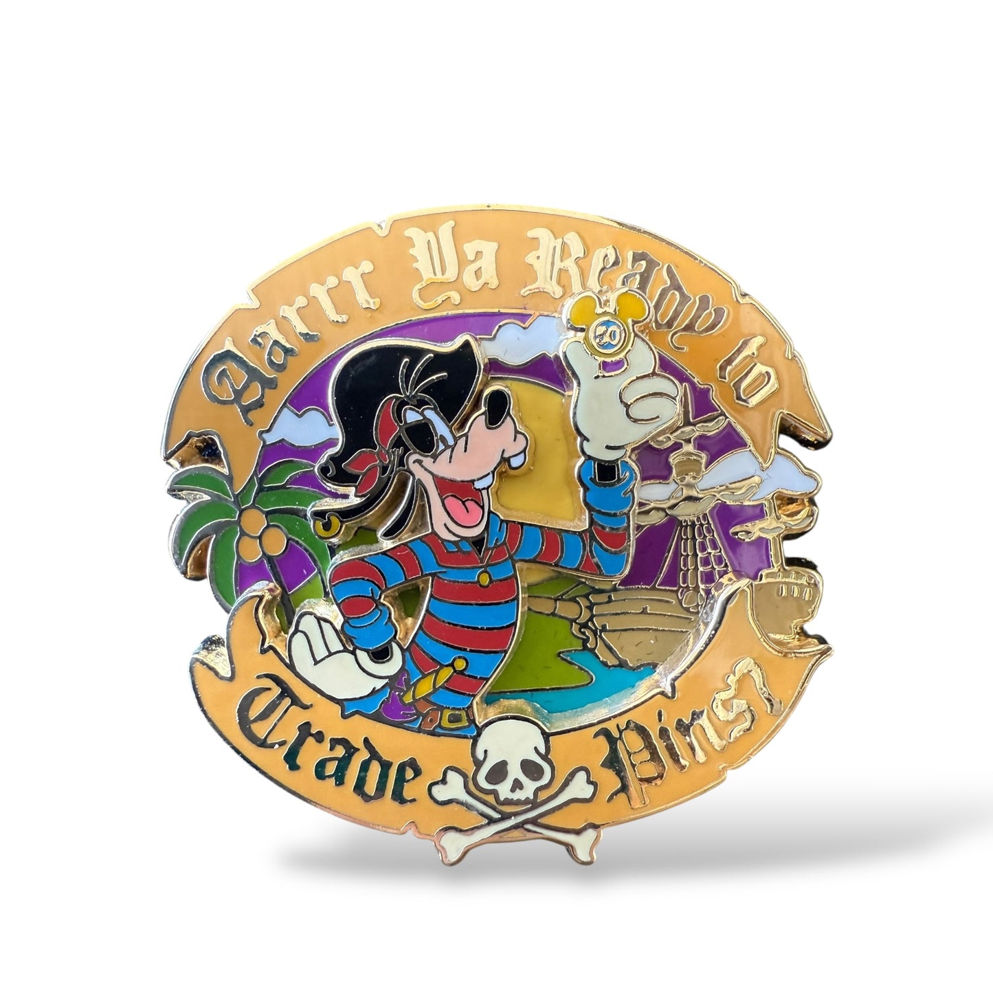 DLR Create-A-Pin Aarrr Ya Ready to Trade Pins? Goofy Pin