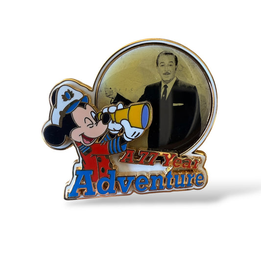 DCL Stitch's High Sea Adventure Walt Disney and Captain Mickey A 77 Year Adventure Pin