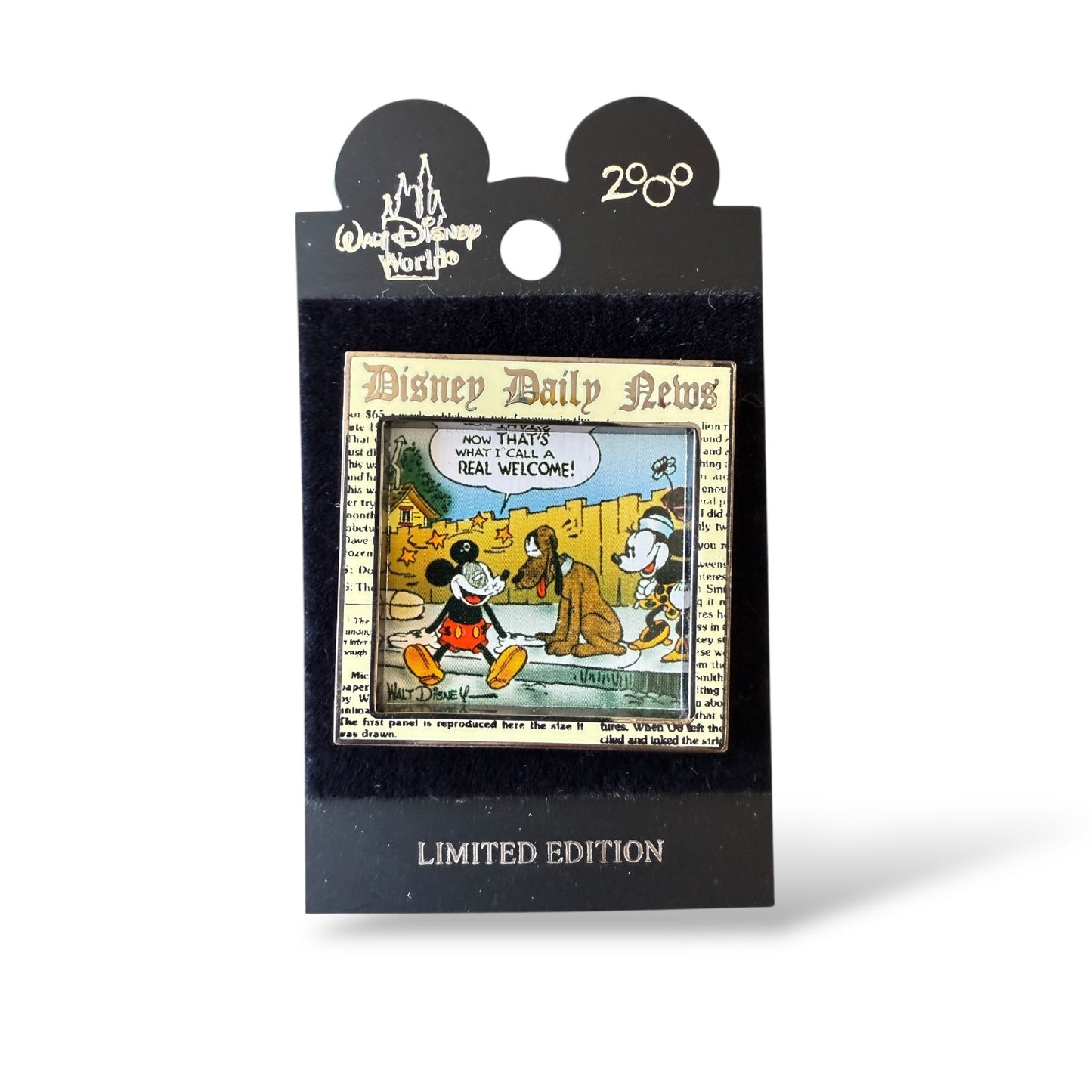 WDW Minnie & Mickey Disney Daily News Comic Strip #4 Pin