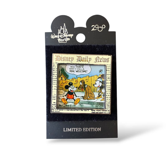 WDW Minnie & Mickey Disney Daily News Comic Strip #4 Pin