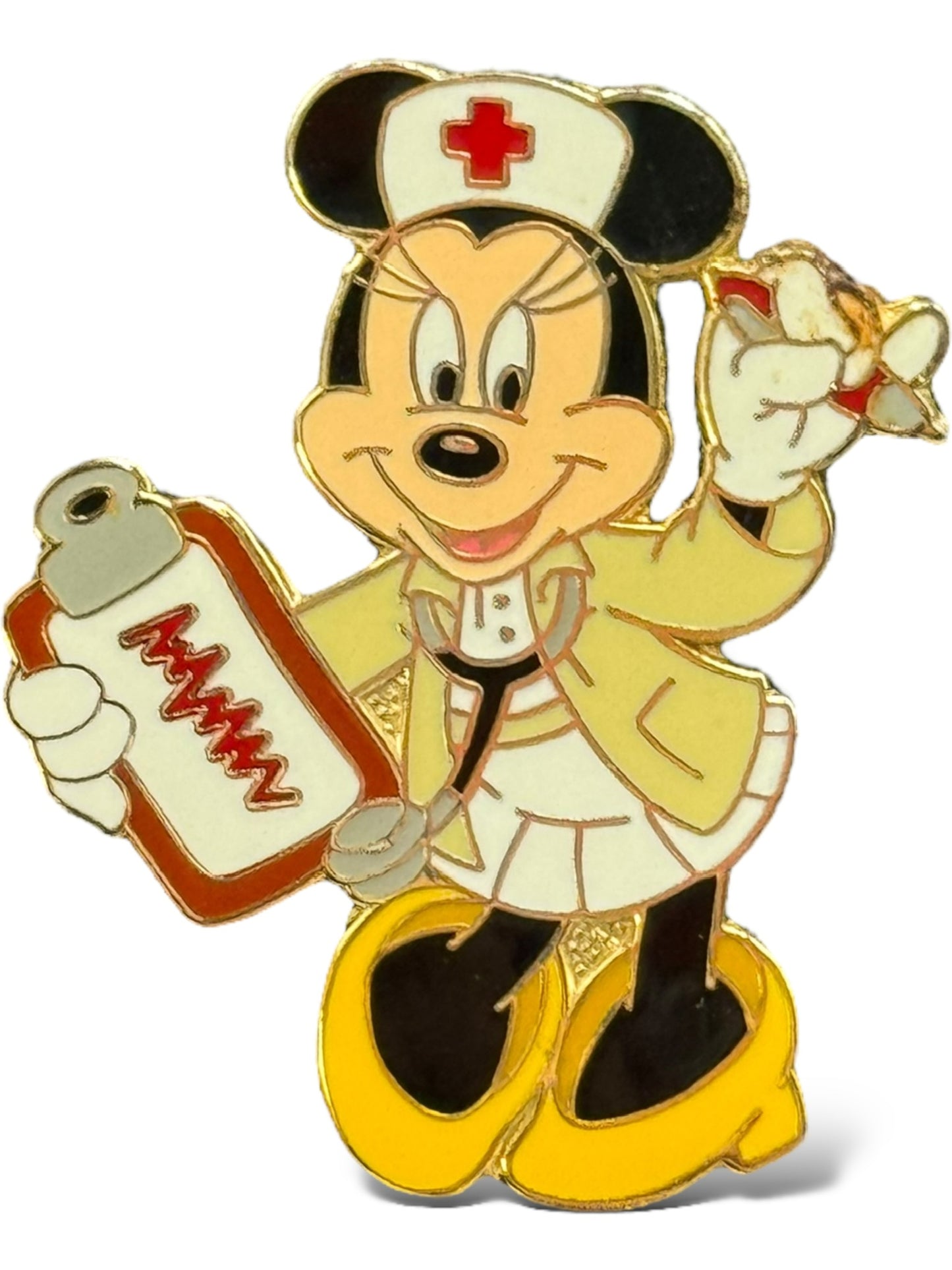 WDW Nurse Minnie Mouse Clipboard Pin