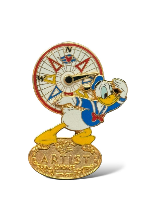 DCL Artist Choice Donald and Compass Pin