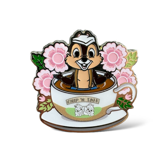 HKDL Pin Trading Carnival 2024 Chip n' Dale and Clarice Chip Teacup Pin