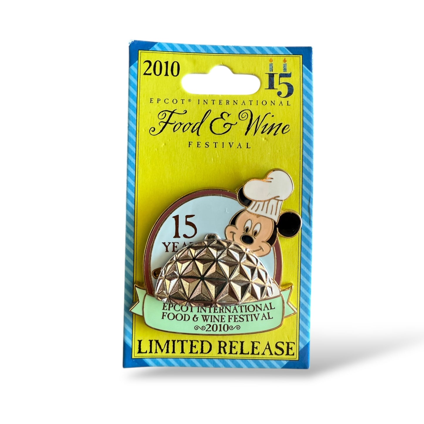 WDW Epcot International Food and Wine Festival 2010 Logo Pin