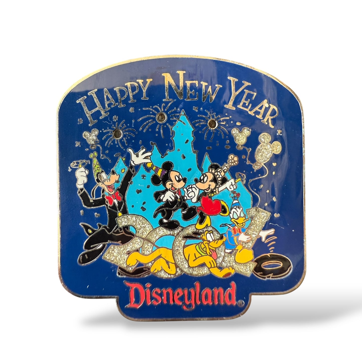 DLR Happy New Year 2001 Light Up Fab 5 Pin