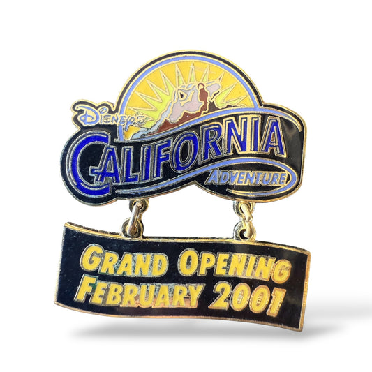 DCA California Adventure Grand Opening February 2001 Dangle Pin