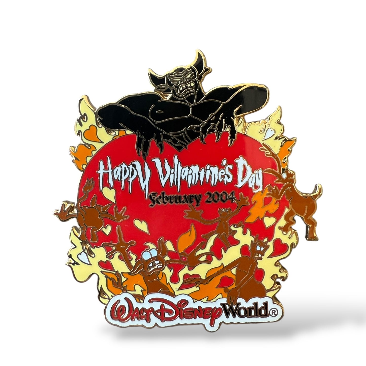 WDW Happy Villaintine's Day 2004 Chernabog Completer Pin