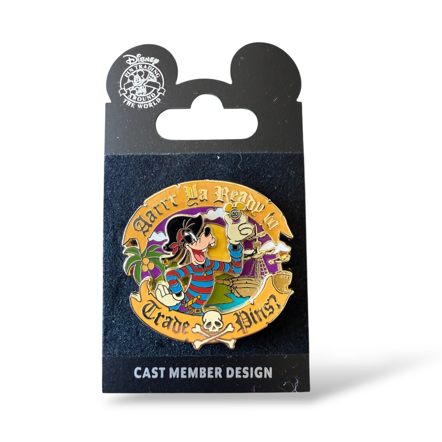 DLR Create-A-Pin Aarrr Ya Ready to Trade Pins? Goofy Pin