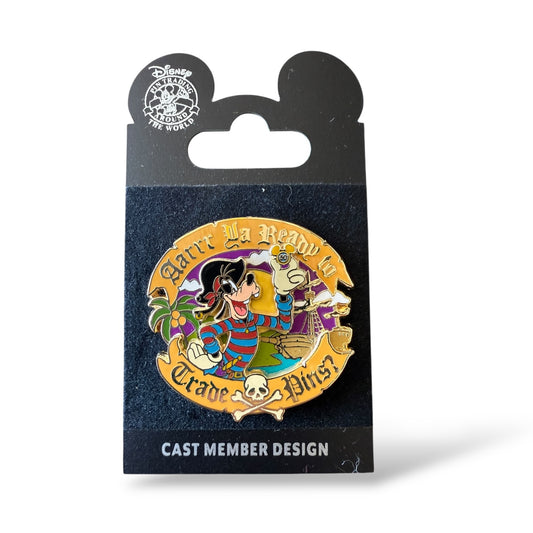 DLR Create-A-Pin Aarrr Ya Ready to Trade Pins? Goofy Pin