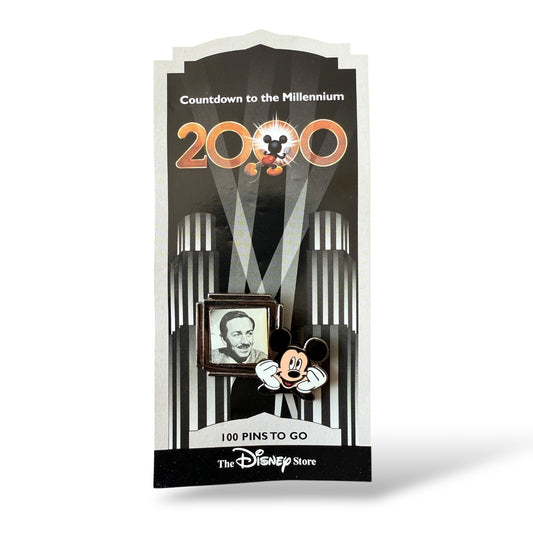 Disney Store Countdown To The Millennium Walt Disney and Mickey Pin