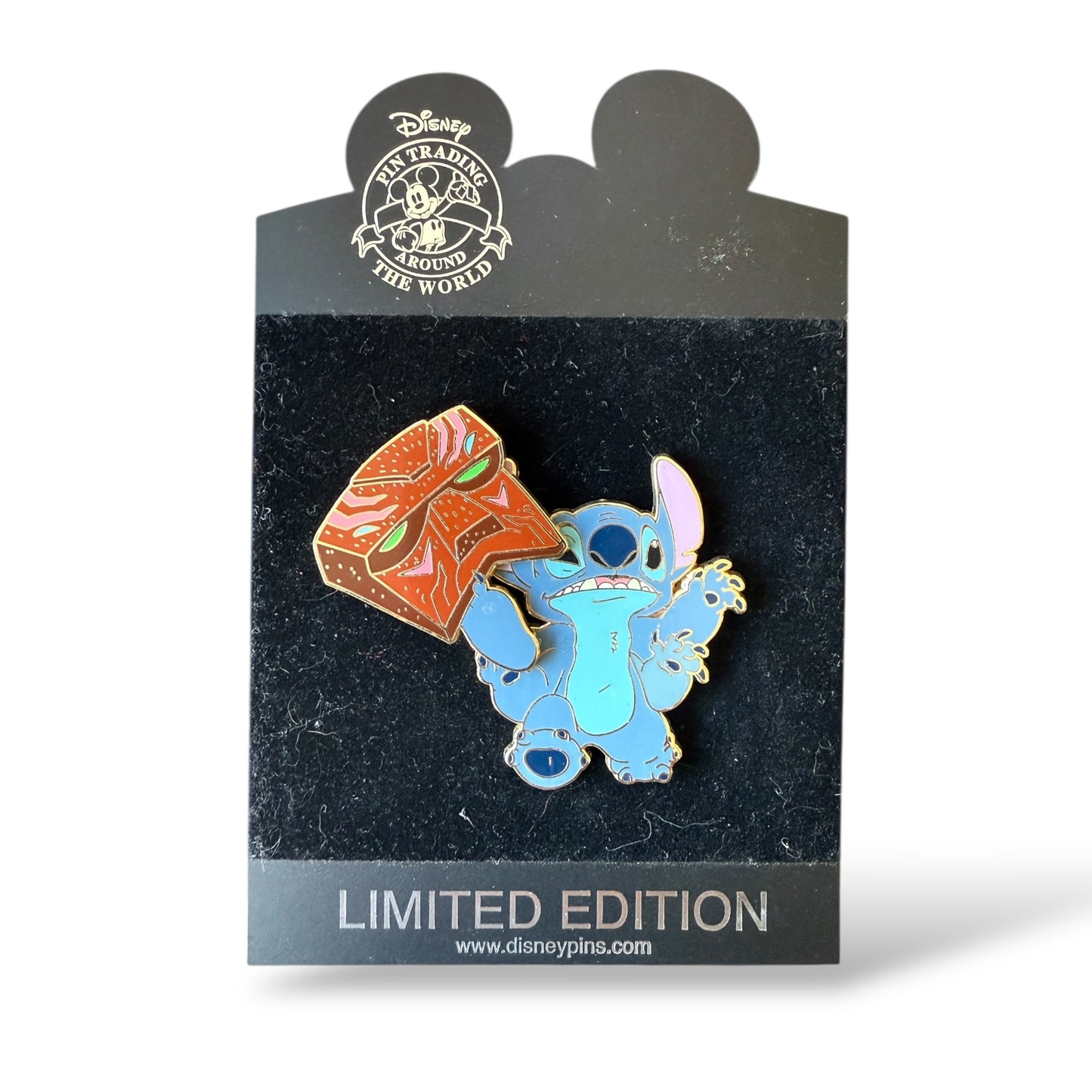 Disney Shopping Stitch Aloha Tiki Mask Slider Pin