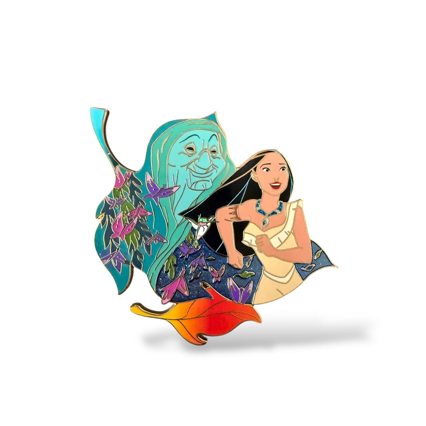 WDI Pocahontas 30th Anniversary Pocahontas Running with Flit and Mother Willow Pin