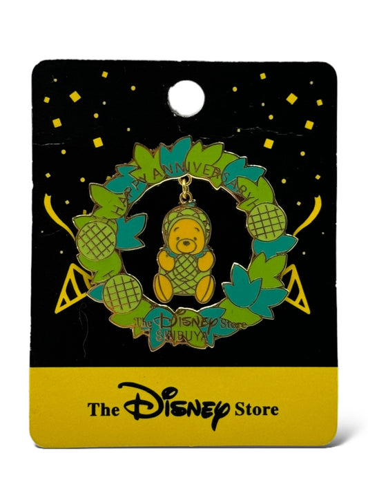 JDS Shibuya Pooh Fruit in Wreath Green Fruit Pin