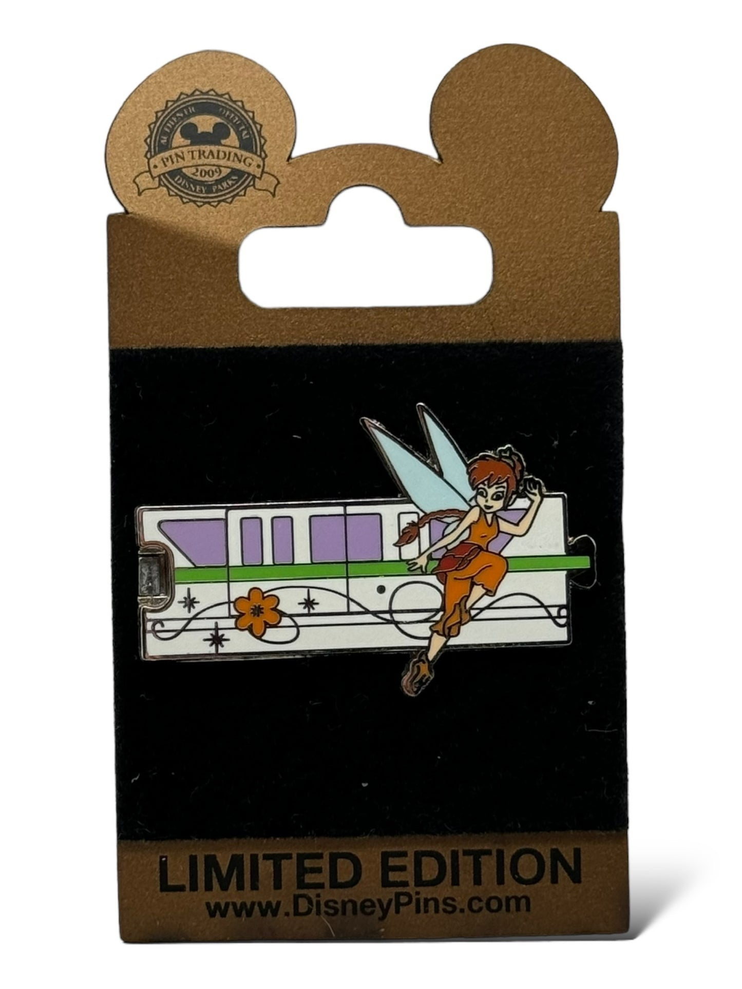 WDW Gold Card Pixie Hollow Monorail Fawn Pin