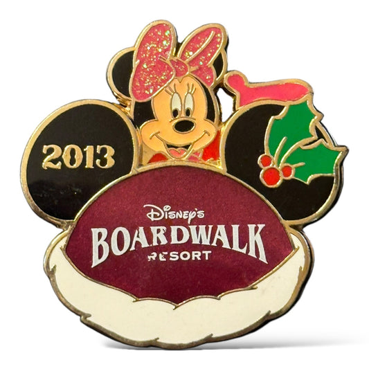 WDW Holiday 2013 Resort Ears Minnie Boardwalk Pin