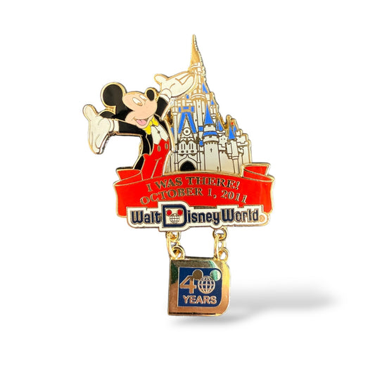 WDW 40th Anniversary of Walt Disney World I Was There! Pin