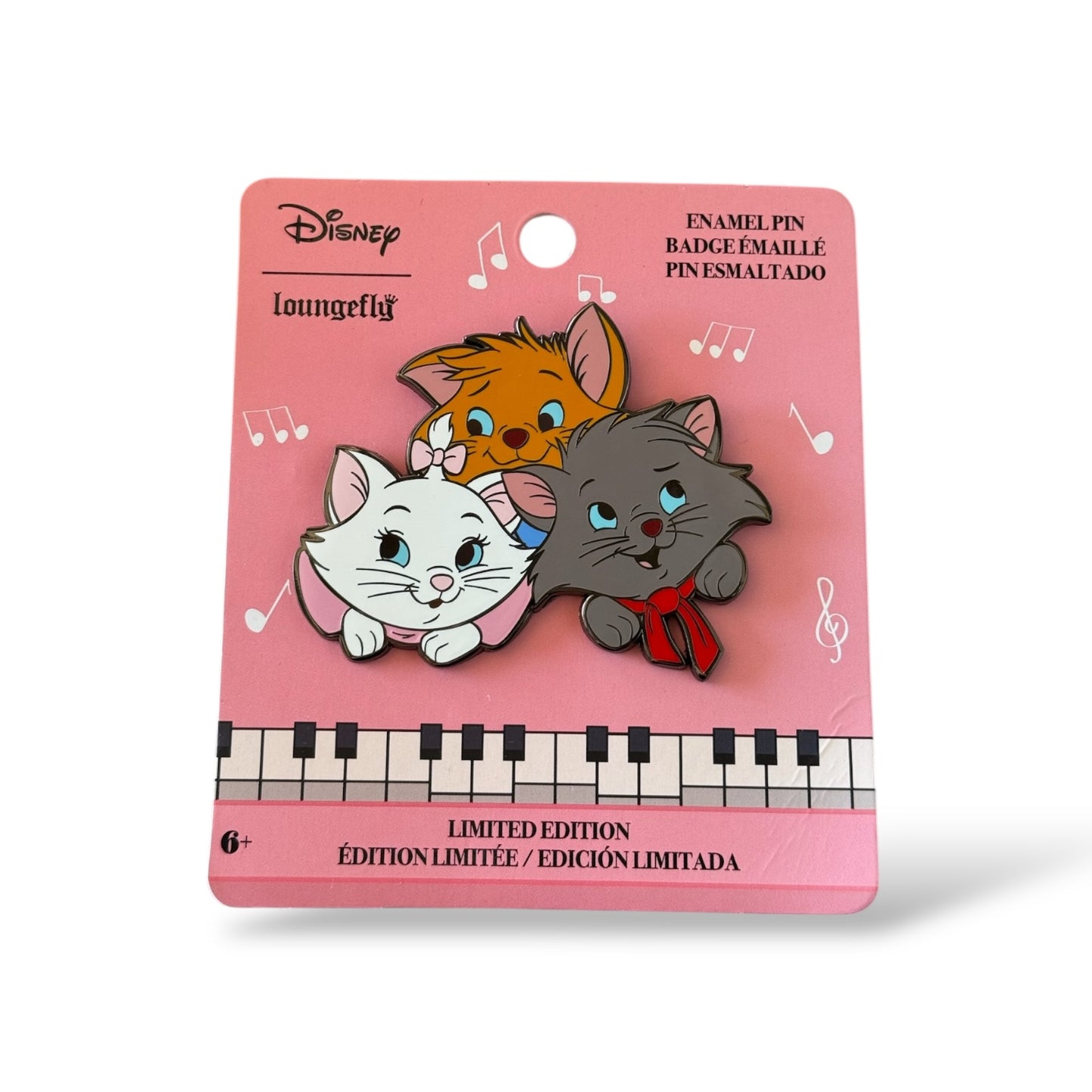 Loungefly The Aristocat Kittens Marie Berlioz Toulouse Pin