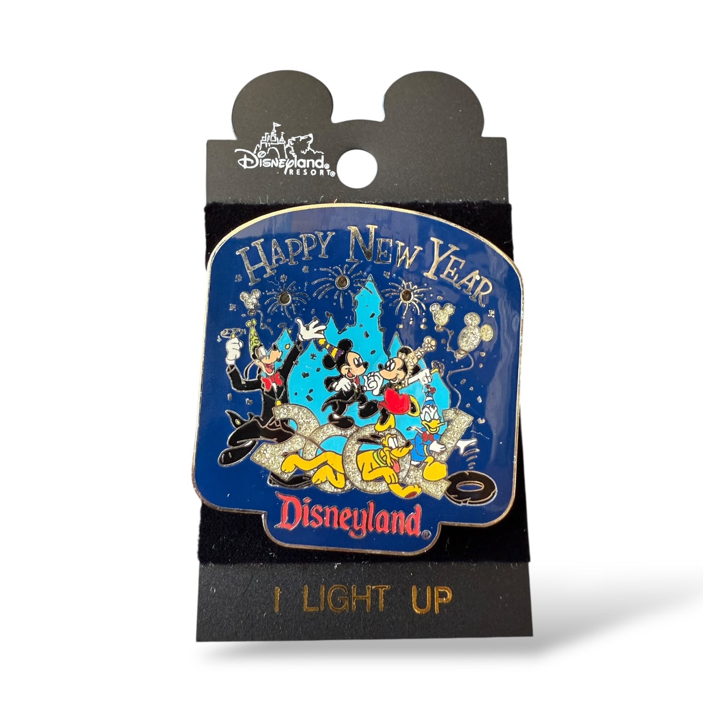DLR Happy New Year 2001 Light Up Fab 5 Pin