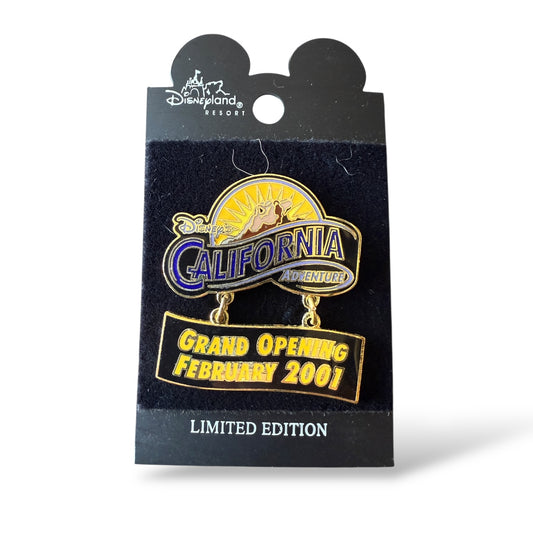 DCA California Adventure Grand Opening February 2001 Dangle Pin